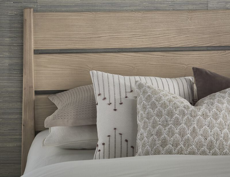 Sumire King-size Slatted Ash Wood Platform Bed in Ginger