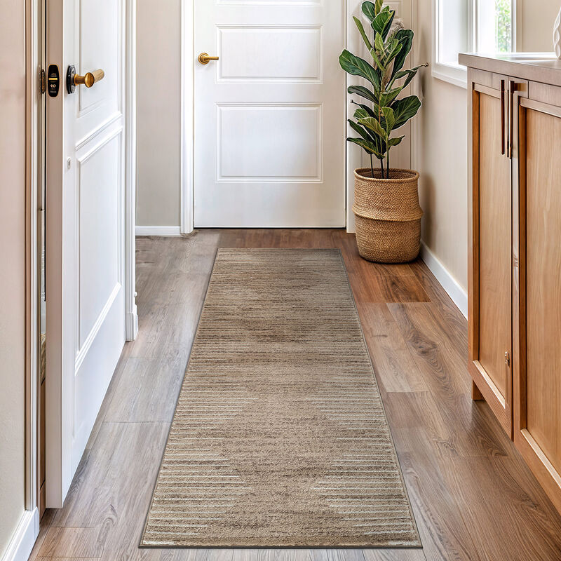 World Rug Gallery Bohemian Stripe Area Rug image number 1