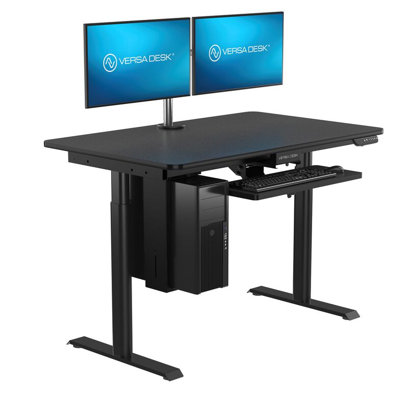 VersaDesk PowerLift&trade; Electric Standing Desk 48" x 30" Black image number 0