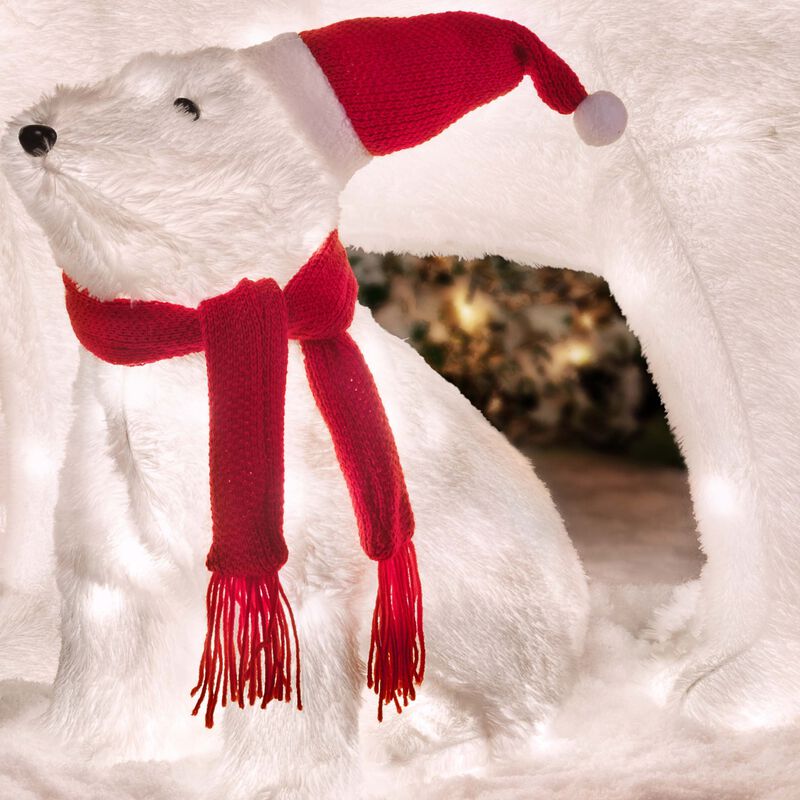 Mama and Baby Polar Bear (Set of 2) Outdoor Lighted Christmas Yard Decor image number 2