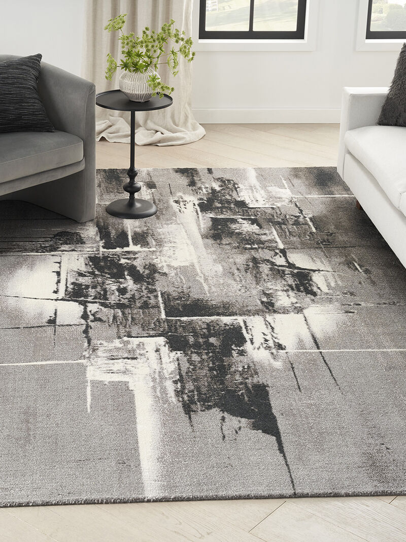 Twilight TWI30 Gray/Ivory/Black 7'9" x 9'9" Rug