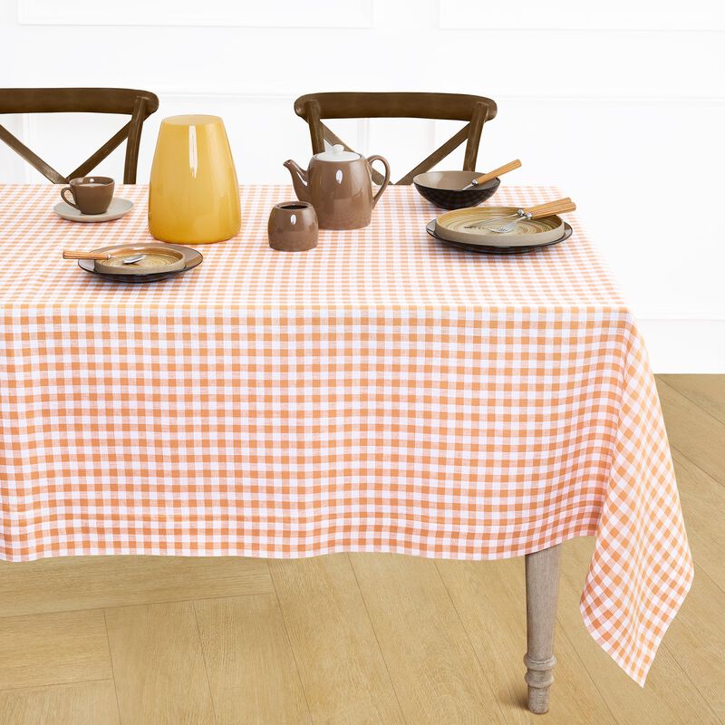 Linen Tablecloth - Gingham Check image number 0