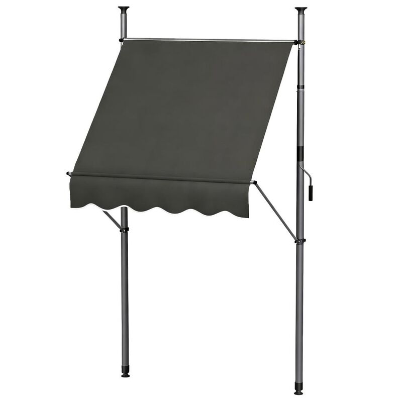 Hivvago Outdoor Retractable Awning with UV Resistant Fabric image number 0