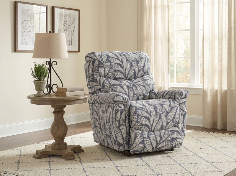 James Steel Power Rocking Recliner with Adjustable Headrest and Lumbar image number 1