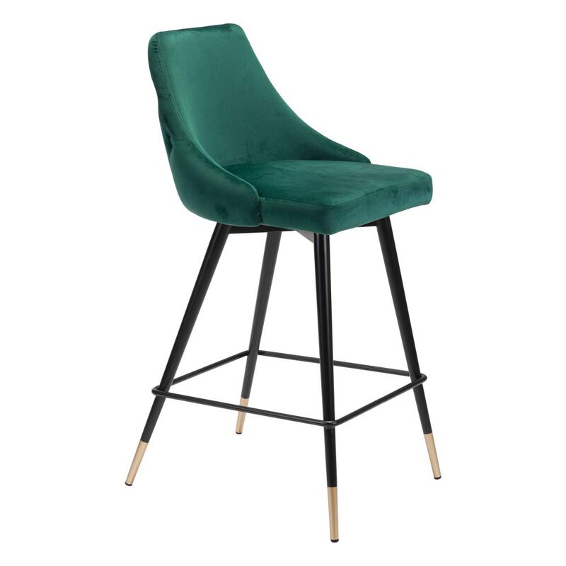 Belen Kox Piccolo Counter Chair, Green Velvet, Belen Kox
