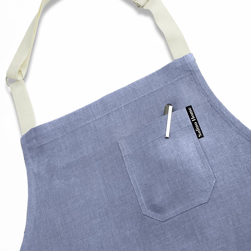 Solino Home 100% Pure Linen Apron - Kitchen Linen image number 2