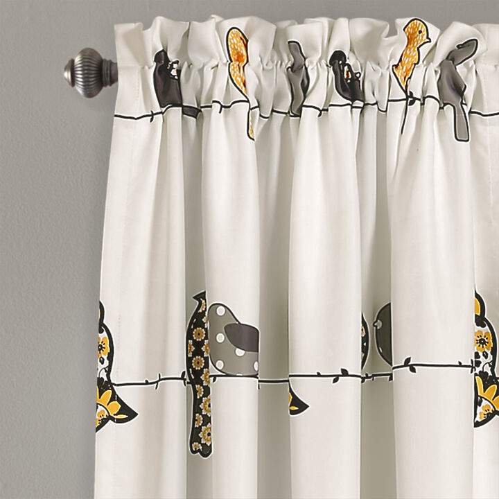 Rowley Birds Light Filtering Window Curtain Panels