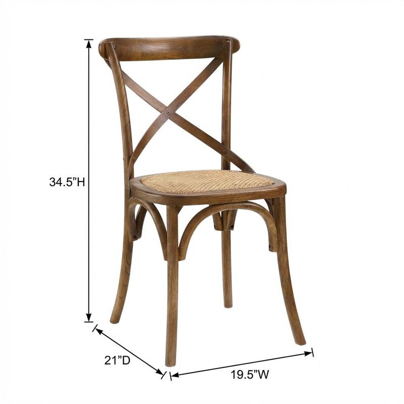 Wood Dining Side Chair with Comfortable Seat and Modern Design image number 3