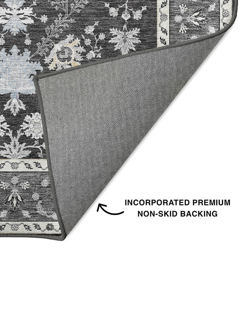 Hatay HY9 Charcoal 3' x 5' Rug