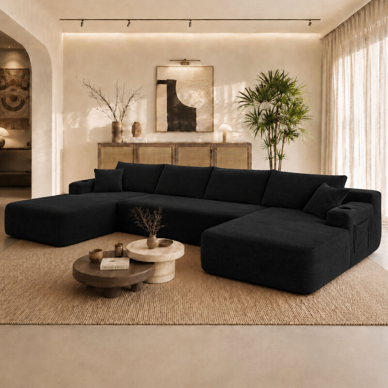 Mernri 126" Cloud Sectional Sofa image number 2