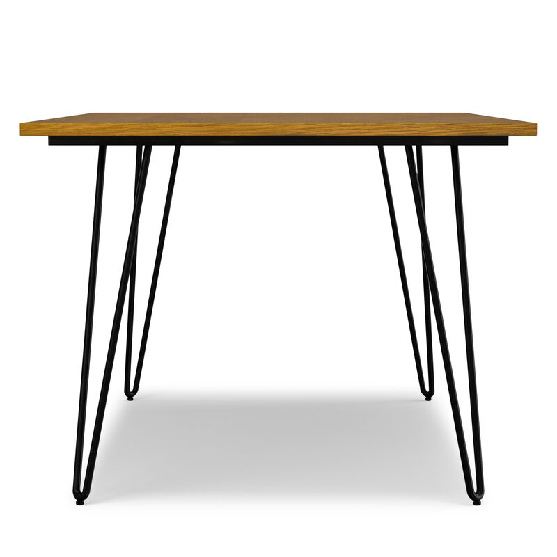Hunter 66 inch x 40 inch Rectangle Industrial Dining Table in Oak image number 3