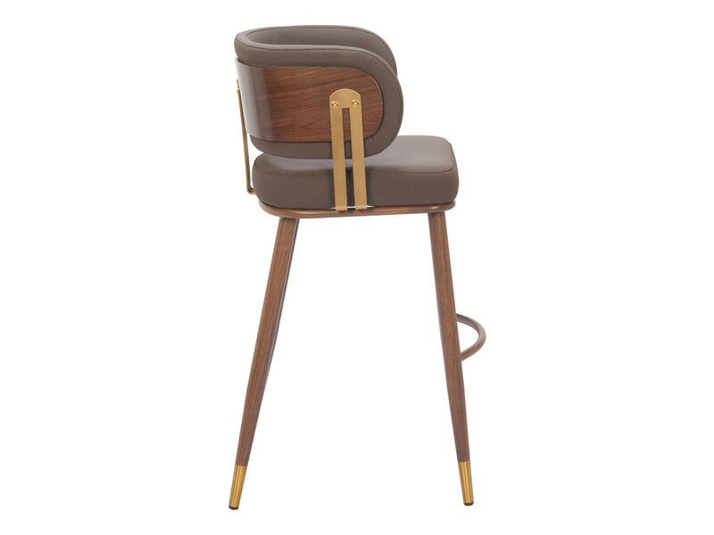 Brew Barstool Brown & Walnut