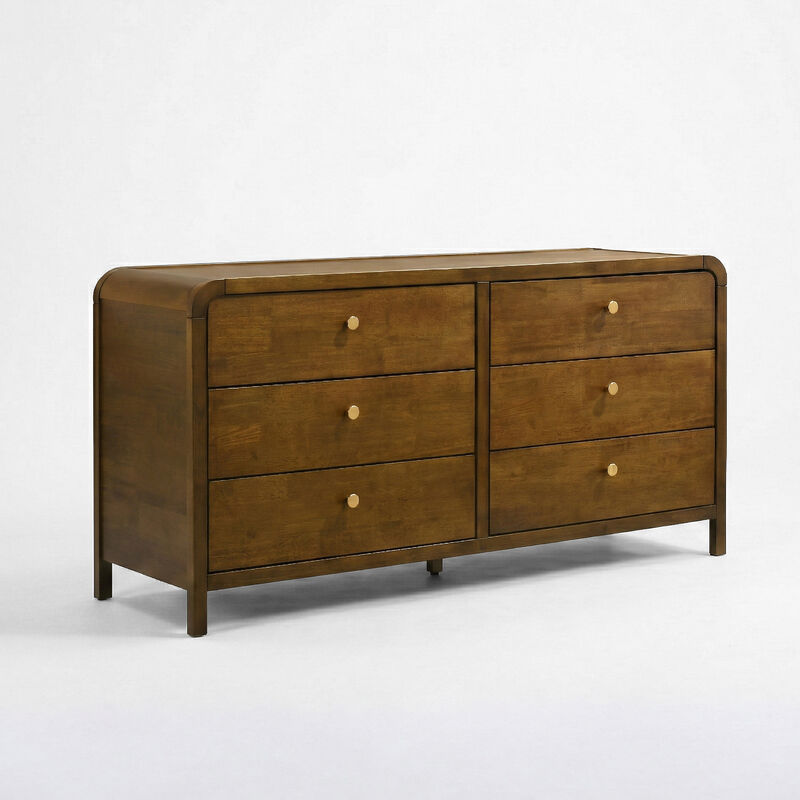 Rotbek 6-Drawer Wood Dresser image number 4