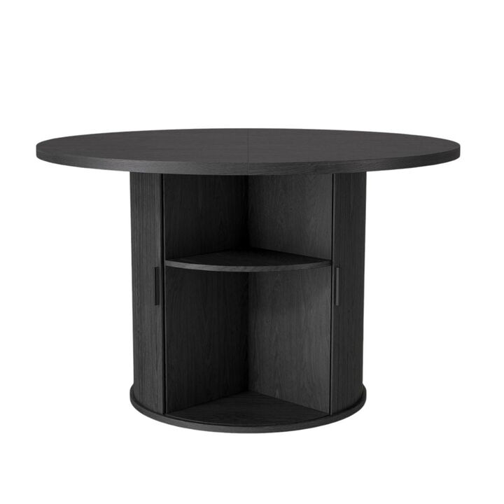 Envelor Solid Wood Extendable Farmhouse Waterproof Dining Table for Kitchen Dining Room Hotel
