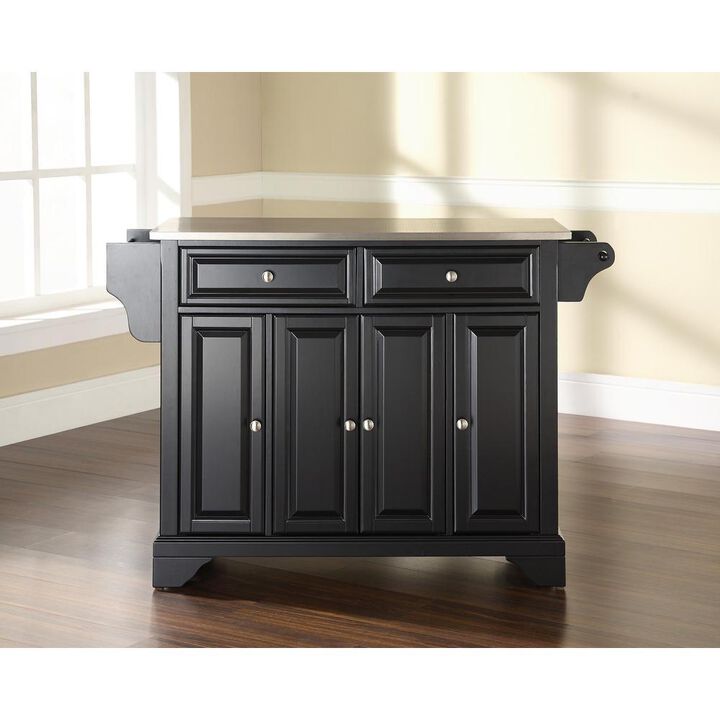 Lafayette Stainless Steel Top Full Size Kitchen Island/Cart