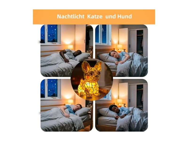 LED Vintage Resin Table Lamp For Bedroom Living Room image number 3