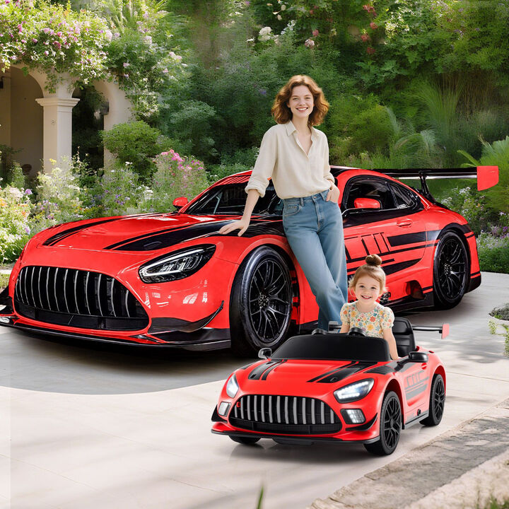 12V Electric Ride-On Car for Kids with Adjustable Speed and Steering Wheel