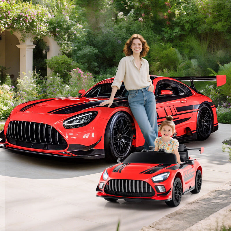 12V Electric Ride-On Car for Kids with Adjustable Speed and Steering Wheel image number 1