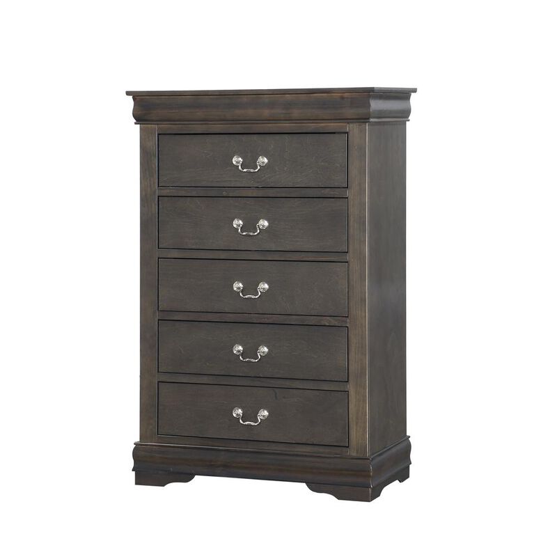 Acme Furniture Louis Philippe Chest, Dark Gray  (26796)