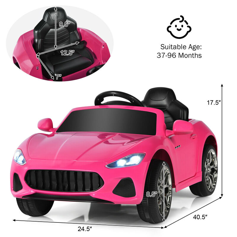 12V Battery Powered Kids Ride-On Truck with Remote Control and Lever image number 2