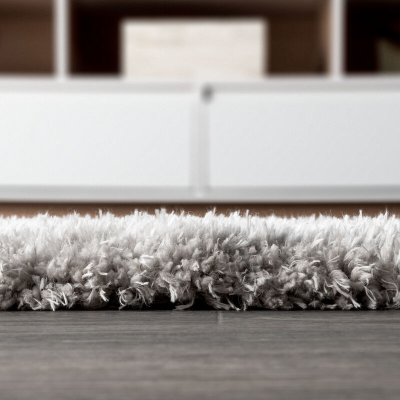 Aydin Solid Plush Shag Area Rug image number 6