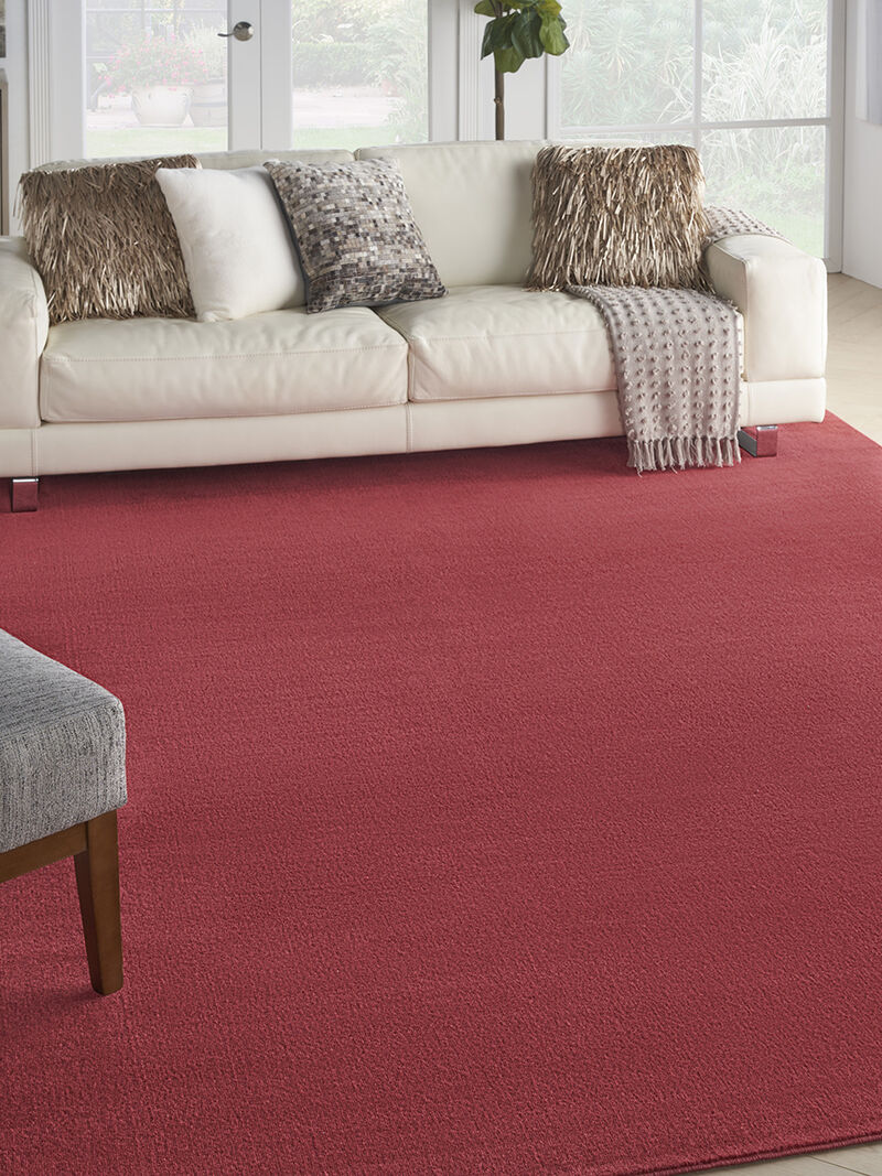 Nourison Essentials NRE01 Brick Red 10' x 14' Rug