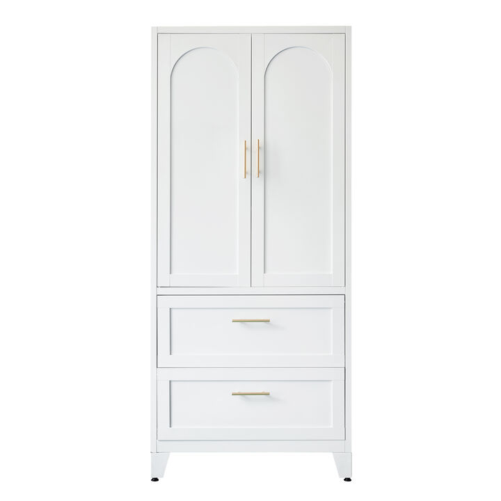 Merax 71-Inch Premium Steel Wardrobe &ndash; Durable, Versatile & Space-Saving Shelf Organization