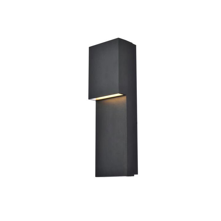 Living District Raine Integrated LED wall sconce in black