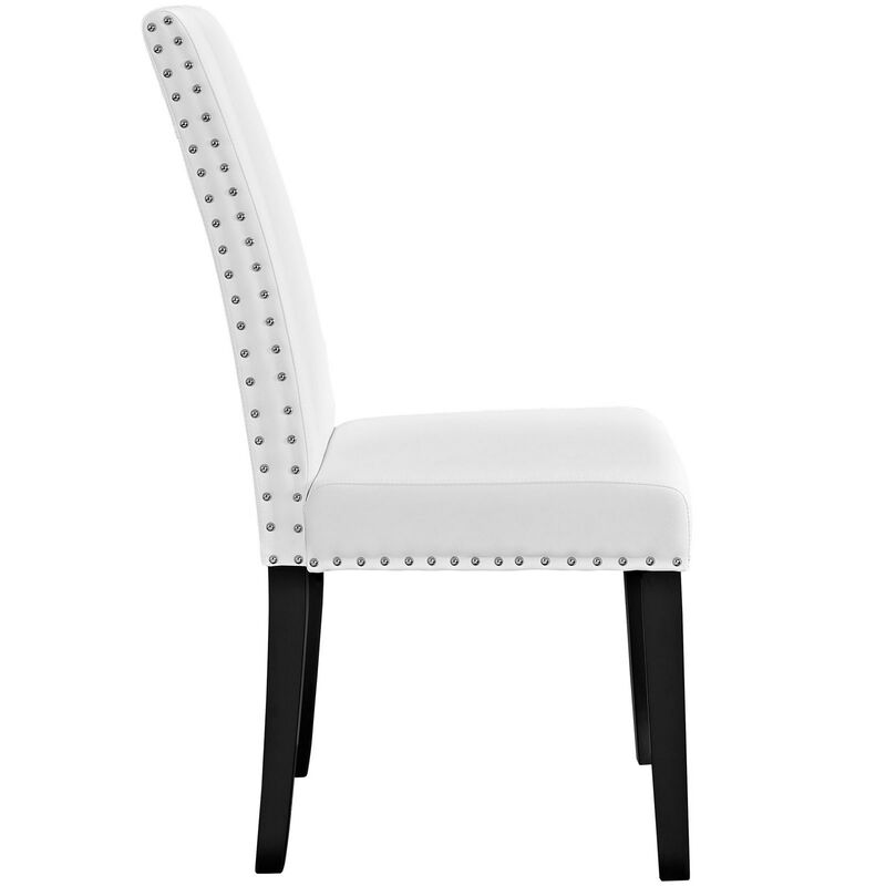 Parcel Dining Vinyl Side Chair-Benzara image number 1