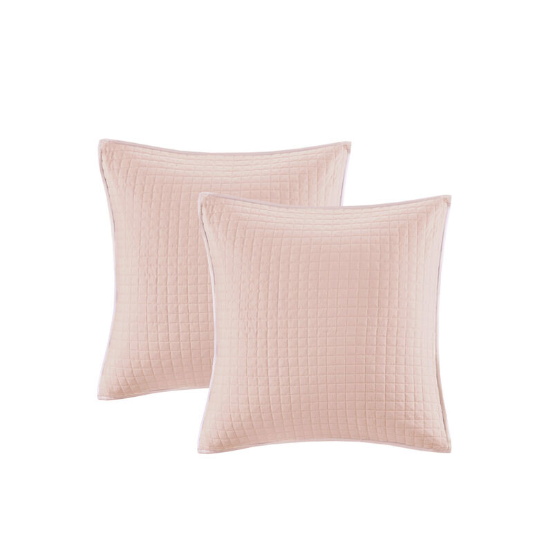 Gracie Mills Mikel Chenille Dot Cotton Jacquard Comforter Set with Euro Shams and Throw Pillows