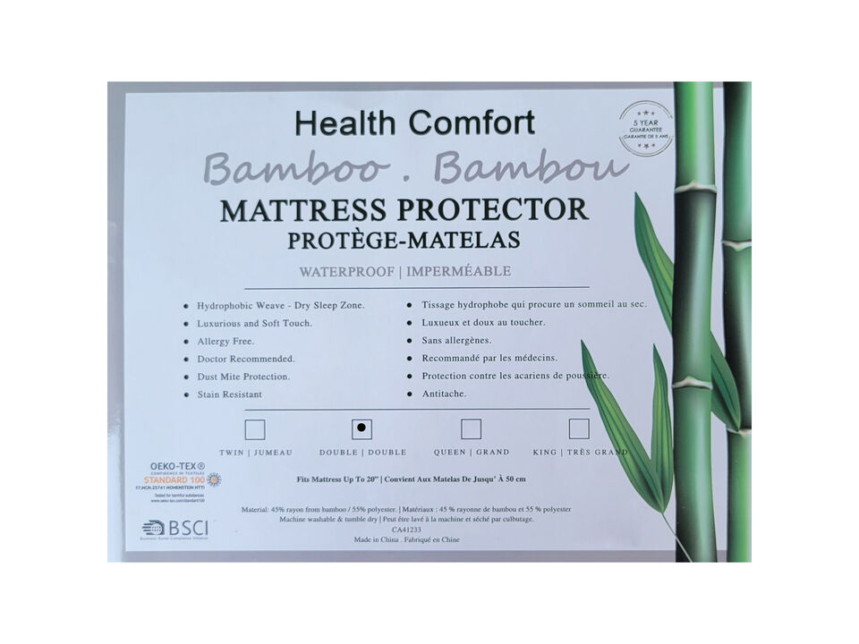 Cotton House Bamboo Mattress Protector, Luxurious and Soft, Waterproof