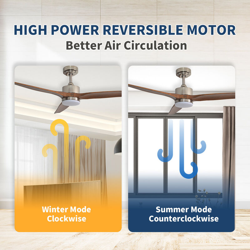 ENLIGHT 52" Smart DC Ceiling Fan with Light, Matter Smart Home Integration, CCT and Dimmable LED, 3 Blades, Indoor Rated image number 6