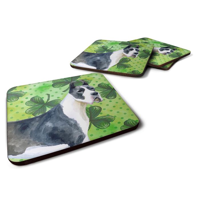 Caroline's Treasures Harlequin Dane St Patrick's Decorative coasters, Multicolor