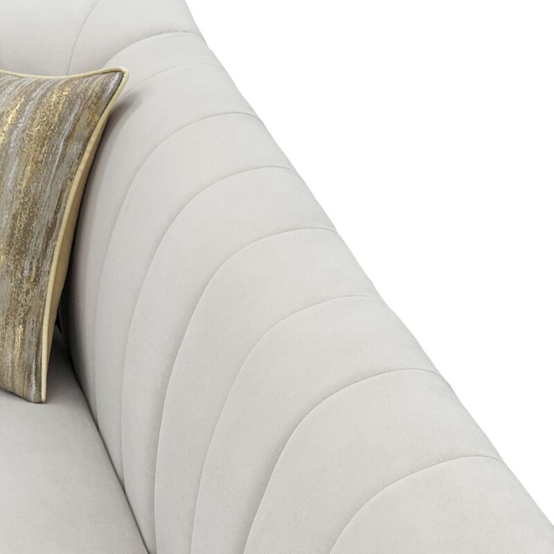 Nixbix Velvet 3‑Seater Chesterfield Sofa image number 6
