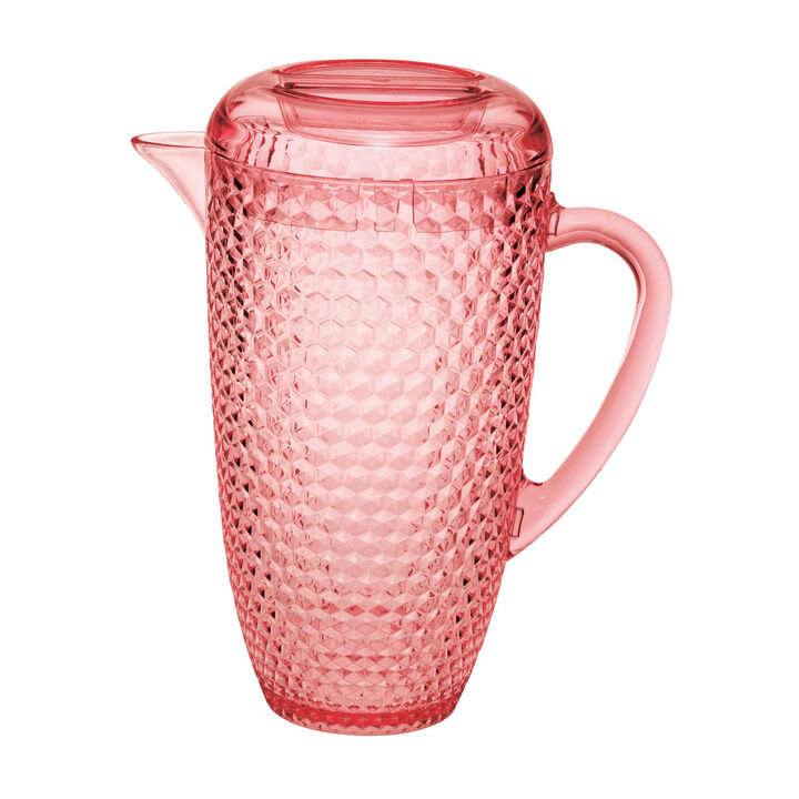 Diamond Acrylic Pitcher for Water, Juice, Cocktails, and Entertaining