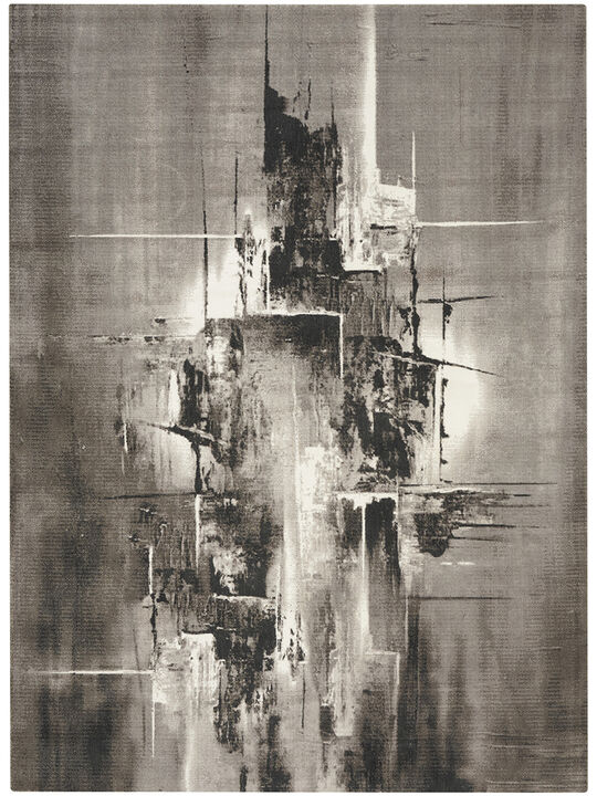 Twilight TWI30 Gray/Ivory/Black 8' x Round Rug