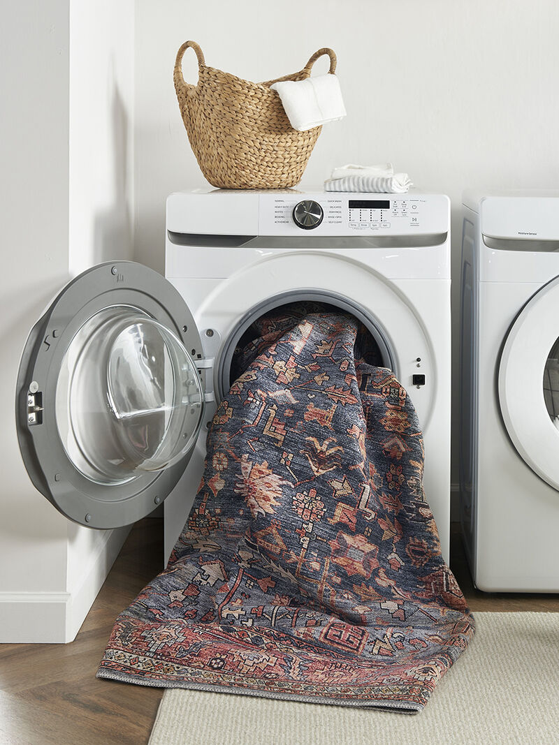 Grand Washables GRW02 Navy/Brown 9'2" x 12' Rug