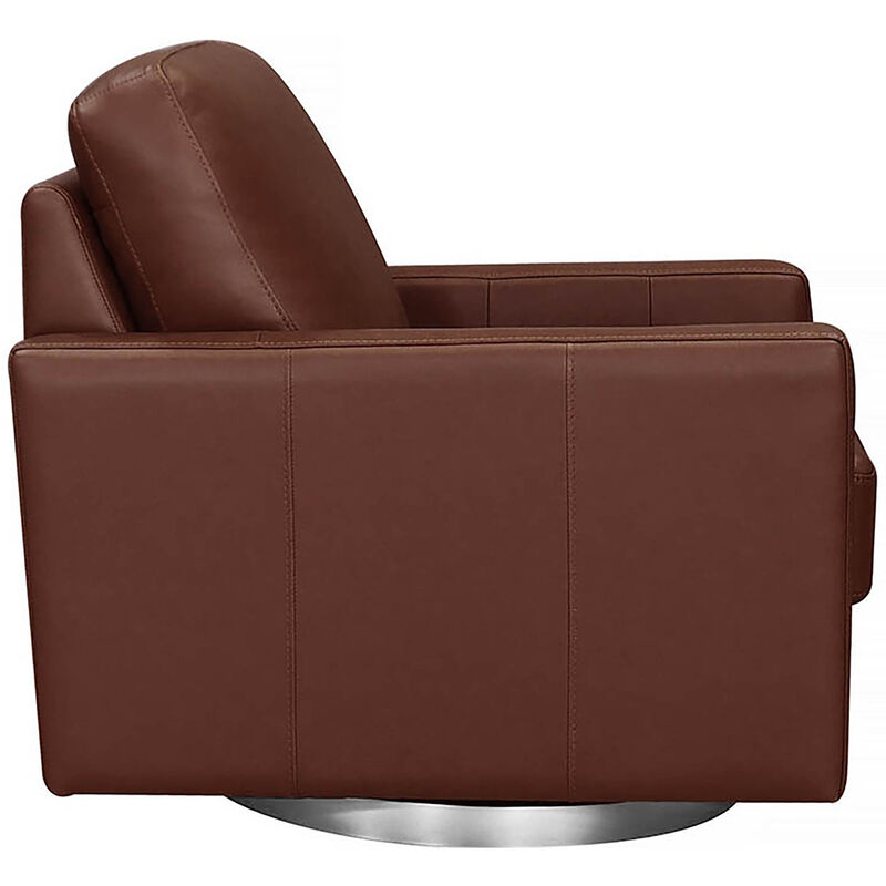 Ashby Swivel Leather Chair