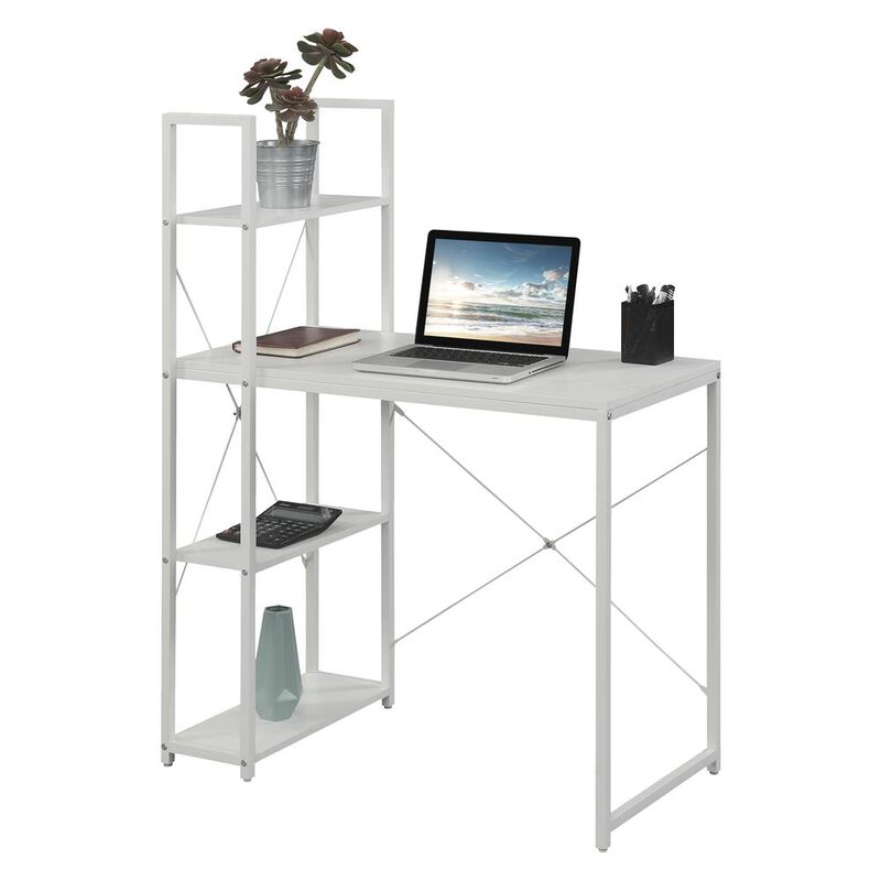 Convenience Concepts Designs2Go Office Workstation with Shelves, R4-0558