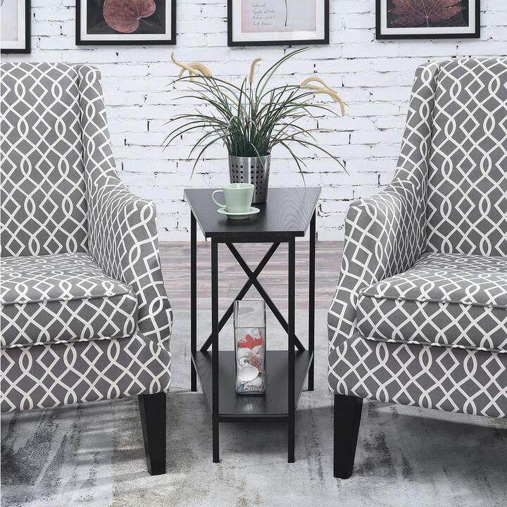 Convience Concept, Inc. Tucson Wedge End Table with Shelf