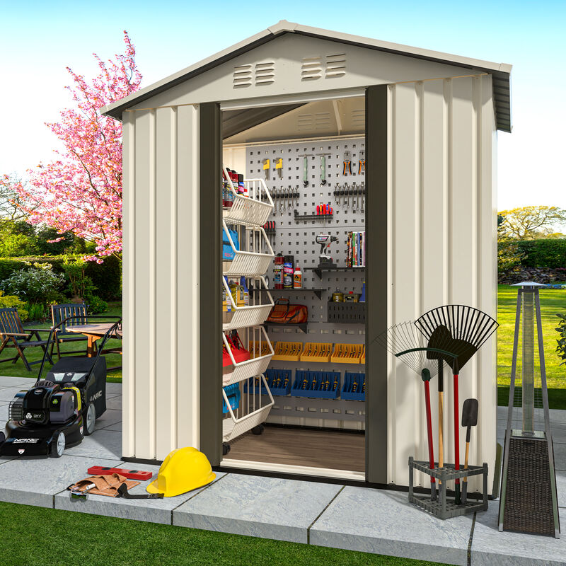 Weather-Resistant Outdoor Storage Shed, Perfect for Garden Tools and Outdoor Gear