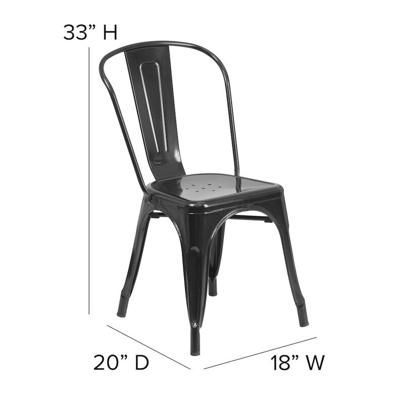 Metal Colorful Restaurant Chairs image number 1
