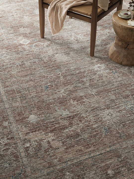 Millie MIE04 Brick/Fog 18" x 18" Sample Rug