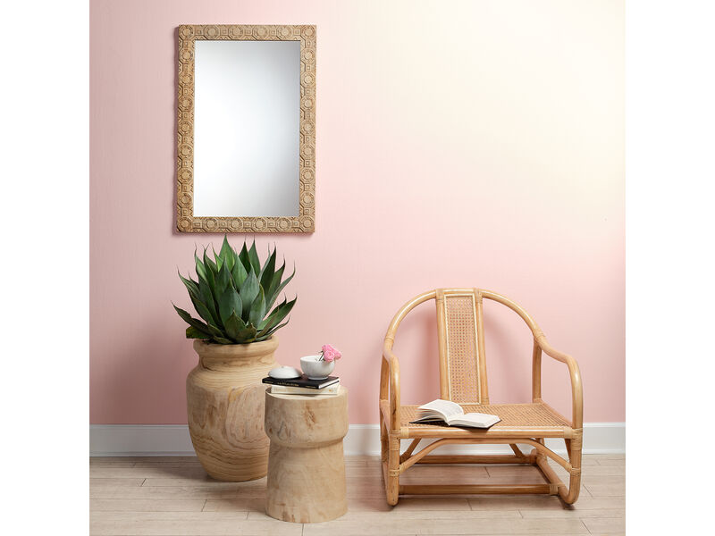 Relief Carved Rectangle Mirror