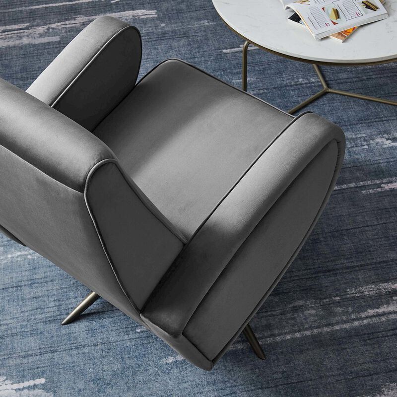 Superior Performance Velvet Swivel Chair image number 7
