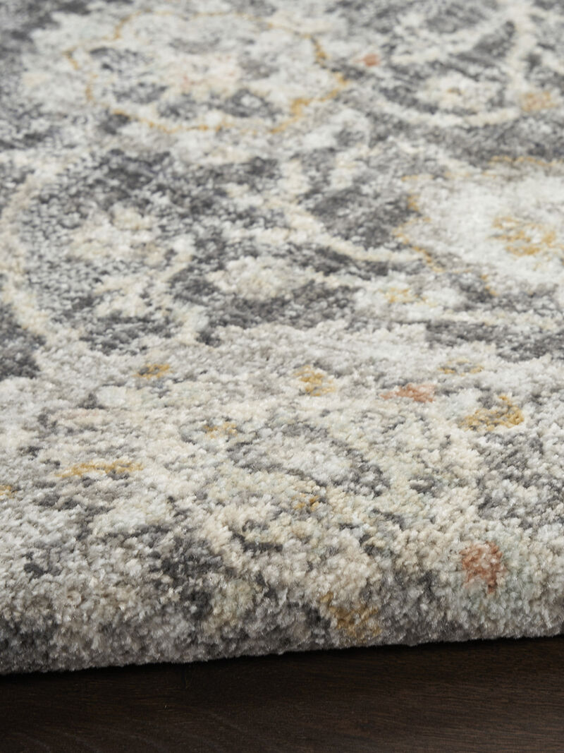 Oushak Home OUS01 Charcoal 2'3" x 7'6" Rug image number 5