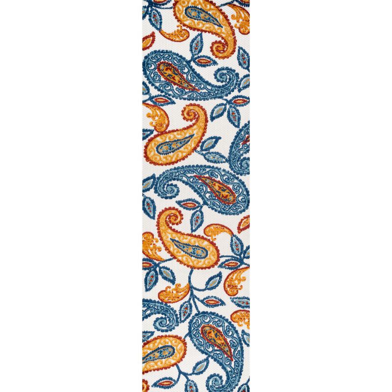 Julien Paisley High-Low Indoor/Outdoor Area Rug