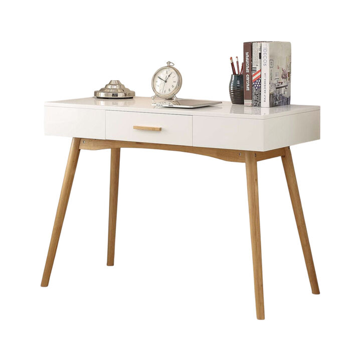 Contemporary Writing Desk with Mid-Century Style Legs &ndash; Laptop Ready