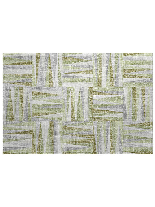 Lorenzo LN2 Green 20" x 30" Rug