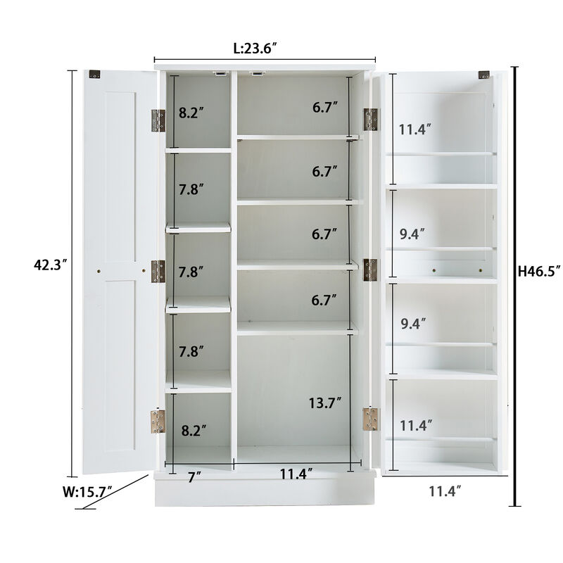 Decisk Kitchen Pantry Storage Cabinet image number 9